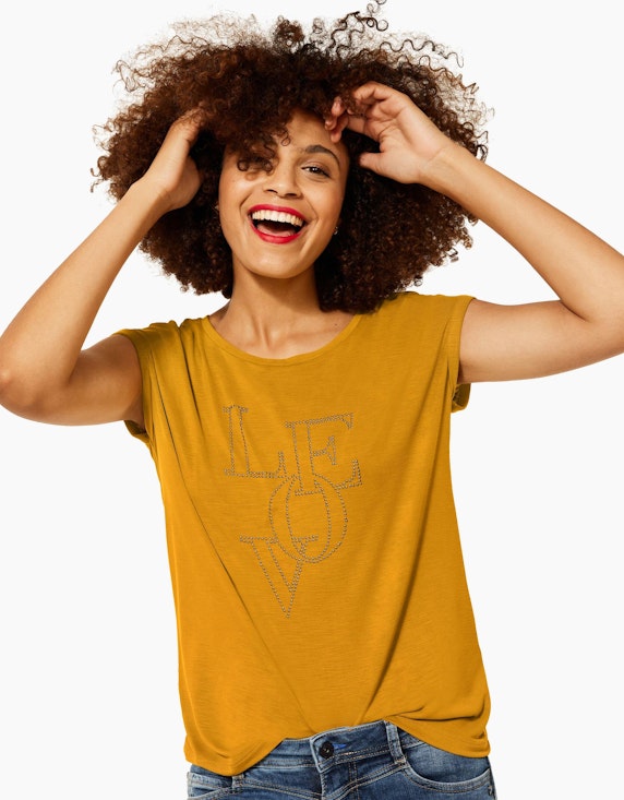 Street One Shirt mit LOVE-Wording aus Ziersteinen | ADLER Mode Onlineshop