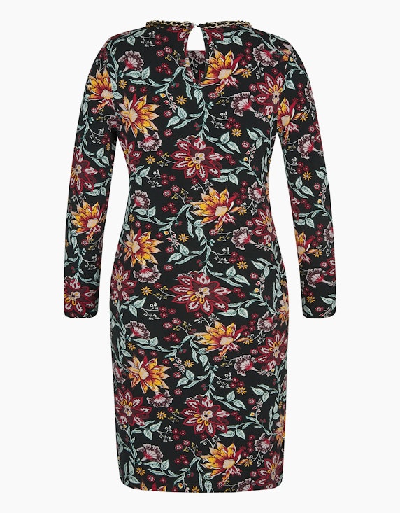 Viventy Jersey-Kleid mit floralem Druck und Ketten-Detail | ADLER Mode Onlineshop