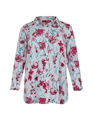 Produktbild zu <strong>Hemdbluse mit floralem Muster</strong>  reine Viskose von Thea