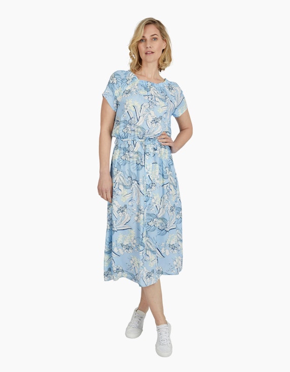 Steilmann Woman Mittellanges Kleid im Carmen-Stil | ADLER Mode Onlineshop