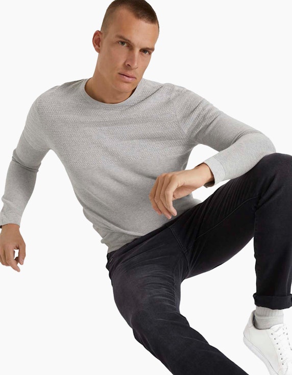 Tom Tailor Strukturierter Pullover mit Bio-Baumwolle | ADLER Mode Onlineshop