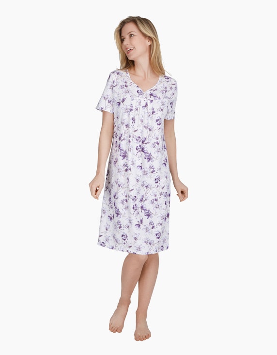 Malva Nachthemd "Anna" mit floralem Druck | ADLER Mode Onlineshop