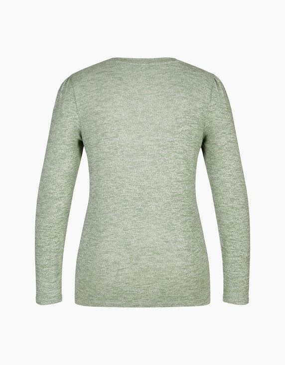 MY OWN Feinstrick-Shirt in Melange-Optik | ADLER Mode Onlineshop