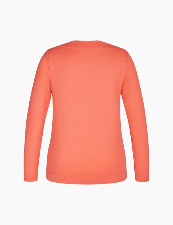 Bexleys woman Einfarbiges Sweatshirt mit Kelchkragen | ADLER Mode Onlineshop