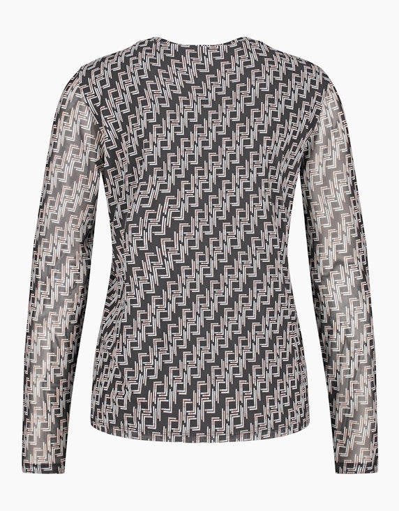 Gerry Weber Collection Langarmshirt aus Mesh | ADLER Mode Onlineshop