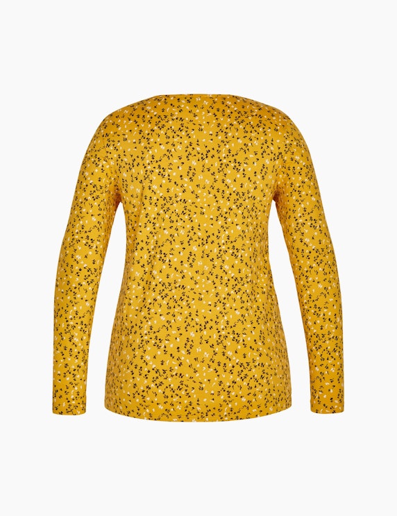 Bexleys woman Bedrucktes Langarmshirt mit Gummi im Saum | ADLER Mode Onlineshop