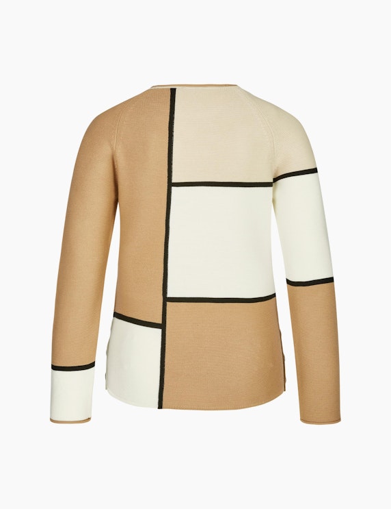 Rabe Pullover mit Colorblock und Zierknöpfen | ADLER Mode Onlineshop