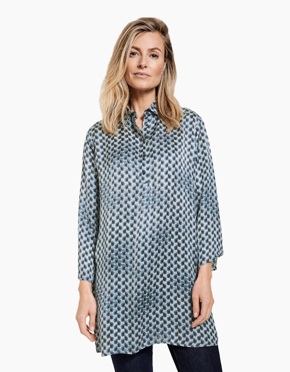 Gerry Weber Collection Longbluse mit Allover-Print | ADLER Mode Onlineshop