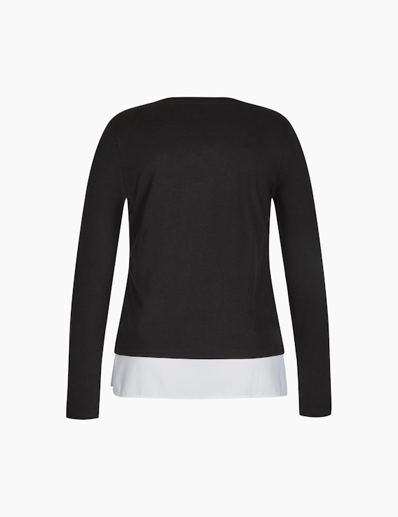 Bexleys woman Sweatshirt 2-in-1-Optik mit Blusensaum | ADLER Mode Onlineshop