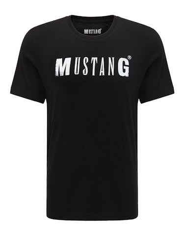 Produktbild zu Basic T-Shirt mit Logo-Print von MUSTANG