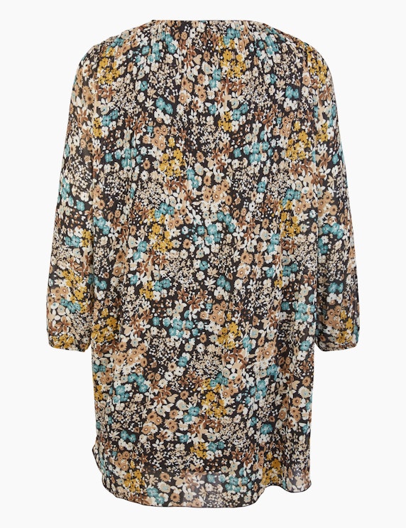 Thea Plissee-Kleid mit floralem Druck | ADLER Mode Onlineshop