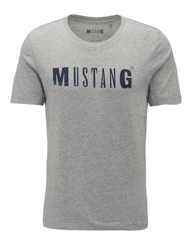 Produktbild zu Basic T-Shirt mit Logo-Print von MUSTANG