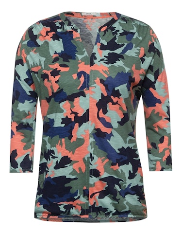 Produktbild zu Shirt mit Camouflage Muster von CECIL