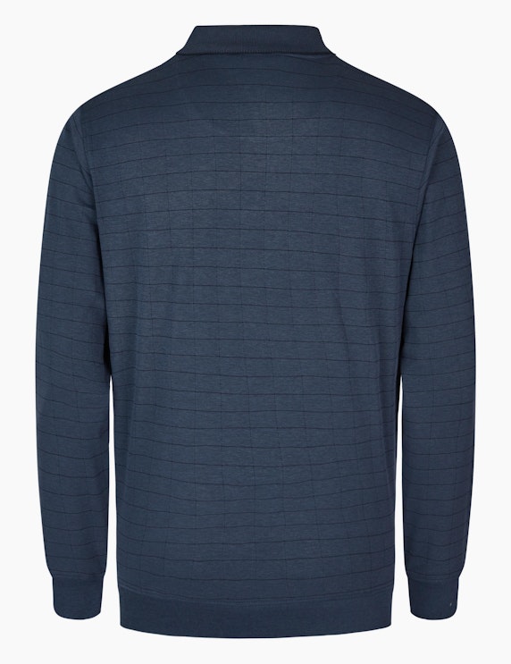 Bexleys man Langarm-Poloshirt in Two-tone-Optik | ADLER Mode Onlineshop