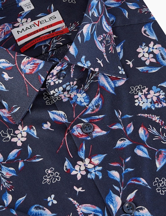 Marvelis Dresshemd mit floralem Print, Bügelfrei | ADLER Mode Onlineshop
