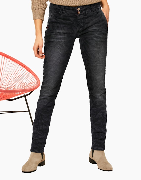 Street One Casual Fit Jeans in Schwarz | ADLER Mode Onlineshop