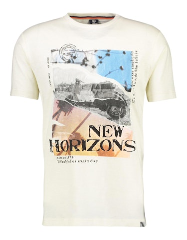 Produktbild zu T-Shirt mit grafischem Print von Lerros