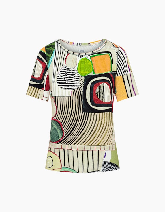 Sommermann Shirt mit Alloverprint | ADLER Mode Onlineshop