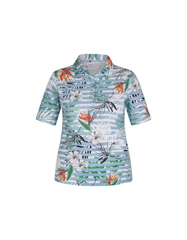 Produktbild zu Poloshirt mit floralem Druck von Bexleys woman