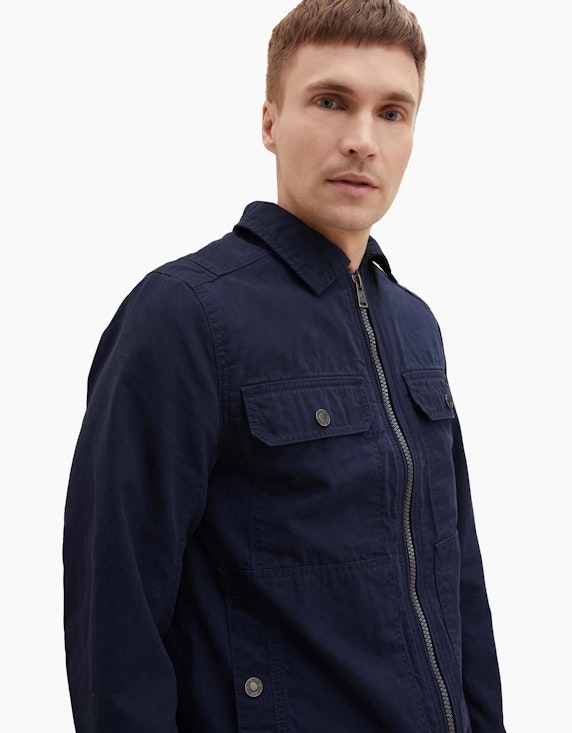 Tom Tailor Hemdjacke aus Baumwolle | ADLER Mode Onlineshop