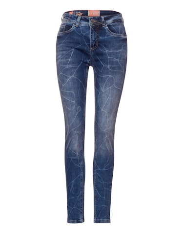 Produktbild zu Slim Fit Jeans mit Print von Street One