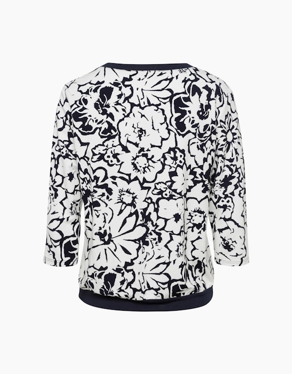 Frank Walder Shirt mit Ripp-Blende am Ausschnitt | ADLER Mode Onlineshop