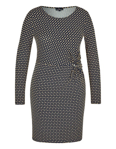 Produktbild zu Jersey-Kleid mit Knoten-Detail und Allover-Druck von Via Cortesa