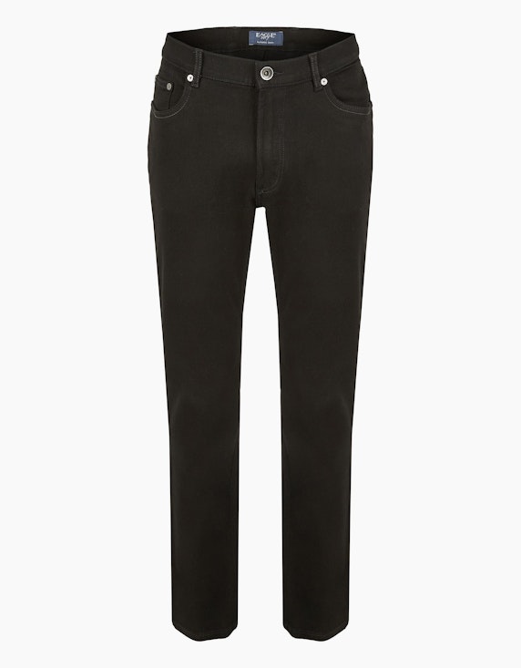 Eagle No. 7 Jeans Hose 5-Pocket mit Stretch-Anteil, Modern Fit 648 in Schwarz | ADLER Mode Onlineshop