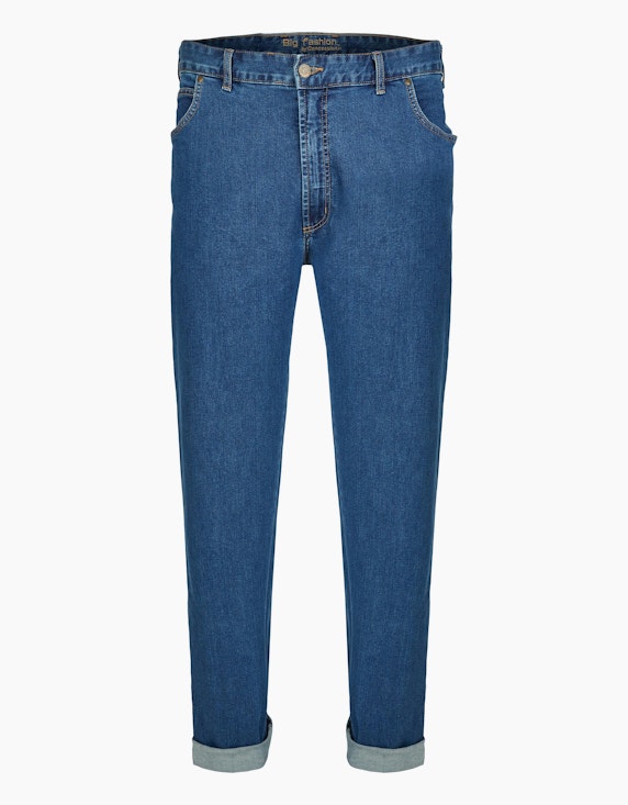 Big Fashion 5-Pocket Jeans Hose mit Stretch-Anteil, Regular Fit in Blau | ADLER Mode Onlineshop