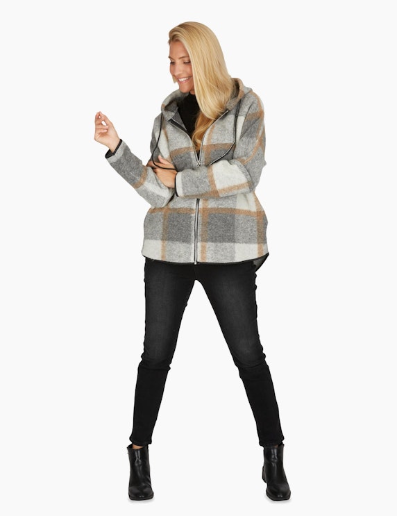 Bexleys woman Basic Pullover mit Rippstruktur in Schwarz | ADLER Mode Onlineshop