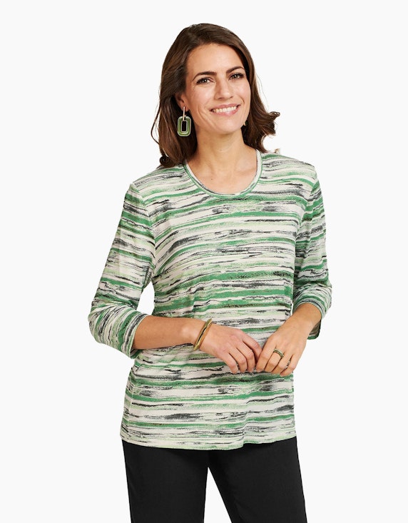 AZ-Modelle Shirt mit Streifen Muster | ADLER Mode Onlineshop