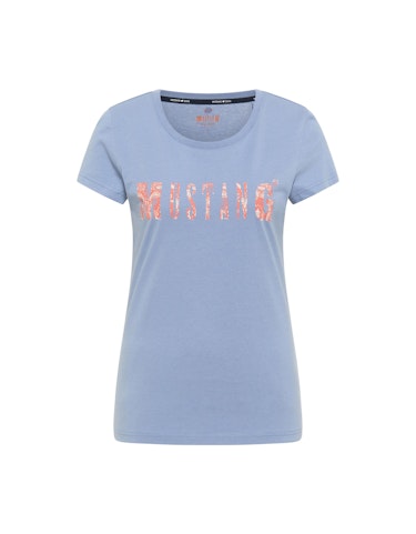 Produktbild zu T-Shirt mit Label-Print von MUSTANG