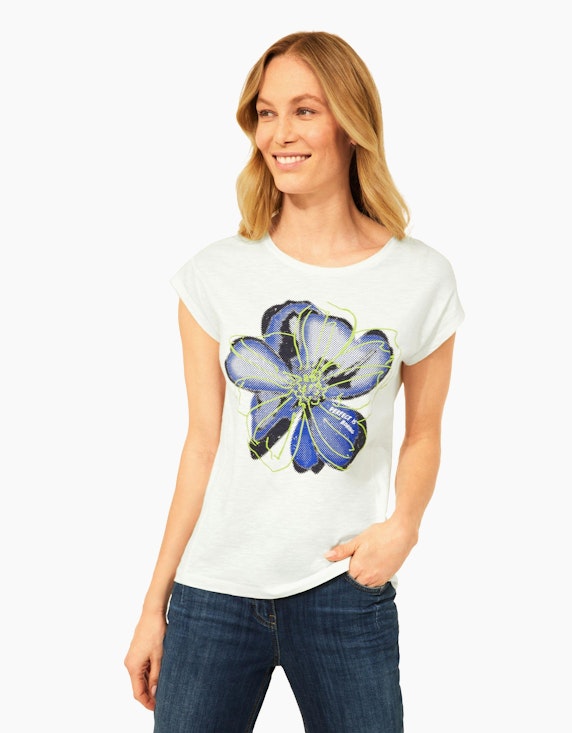 CECIL T-Shirt mit Blumenprint | ADLER Mode Onlineshop
