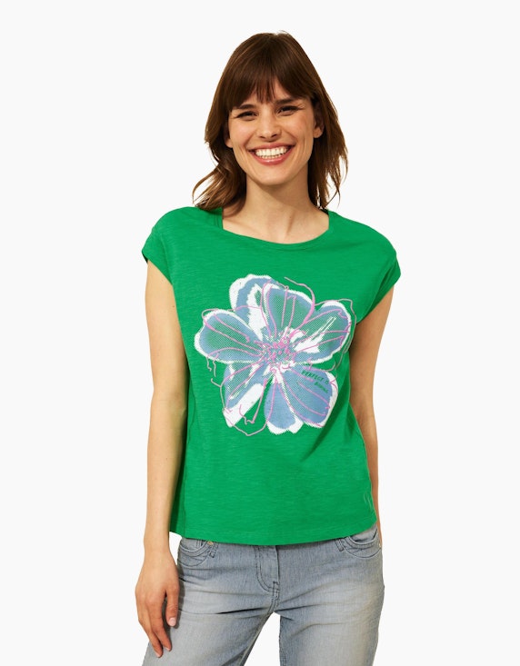 CECIL T-Shirt mit Blumenprint | ADLER Mode Onlineshop