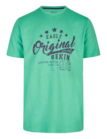 Produktbild zu T-Shirt mit Logo-Frontprint von Eagle Denim
