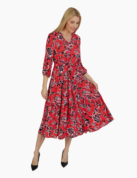 Viventy Midi-Kleid mit Gummizug an der Taille | ADLER Mode Onlineshop
