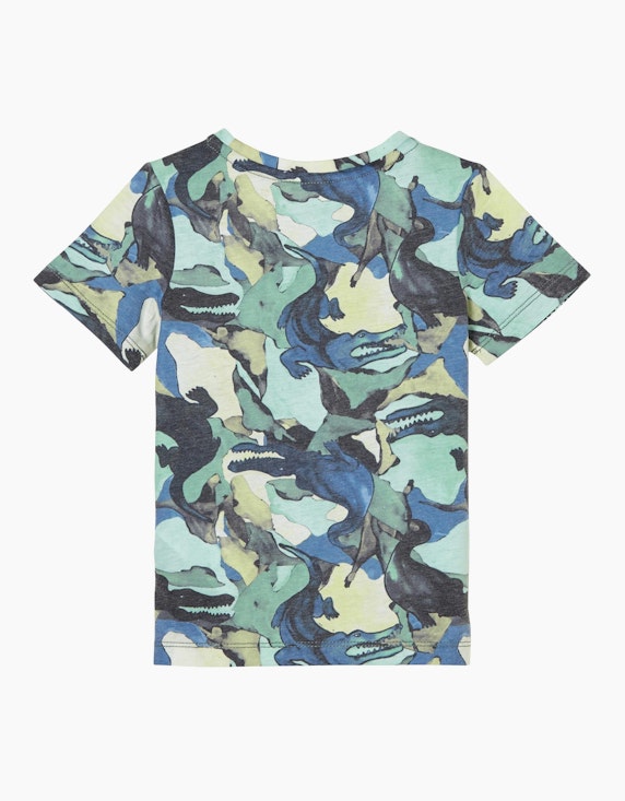s.Oliver Mini Boys T-Shirt im Allover-Druck | ADLER Mode Onlineshop