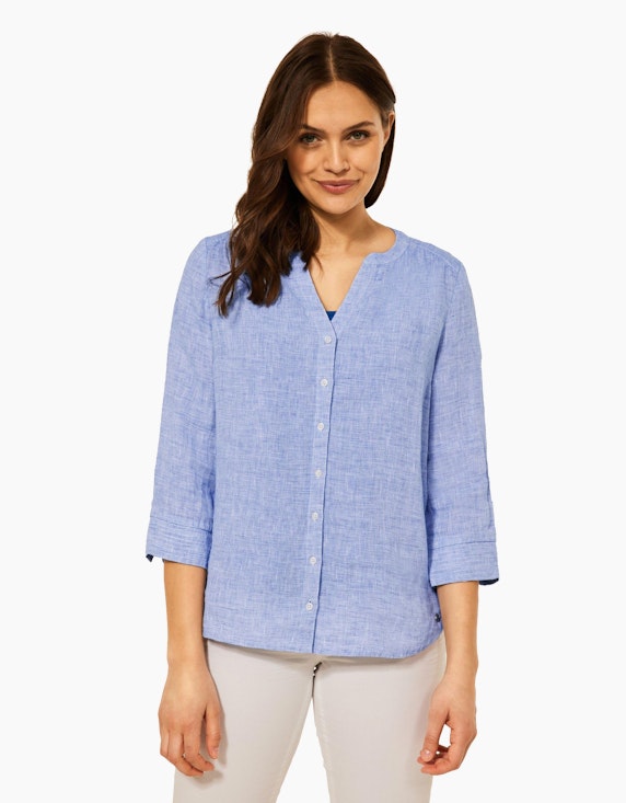 CECIL Chambray Leinenbluse | ADLER Mode Onlineshop