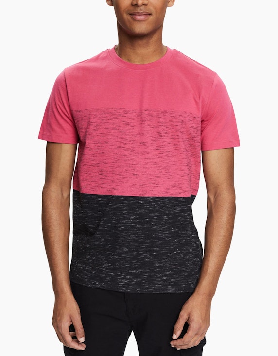 Esprit EDC Jersey-T-Shirt mit melierten Akzenten | ADLER Mode Onlineshop