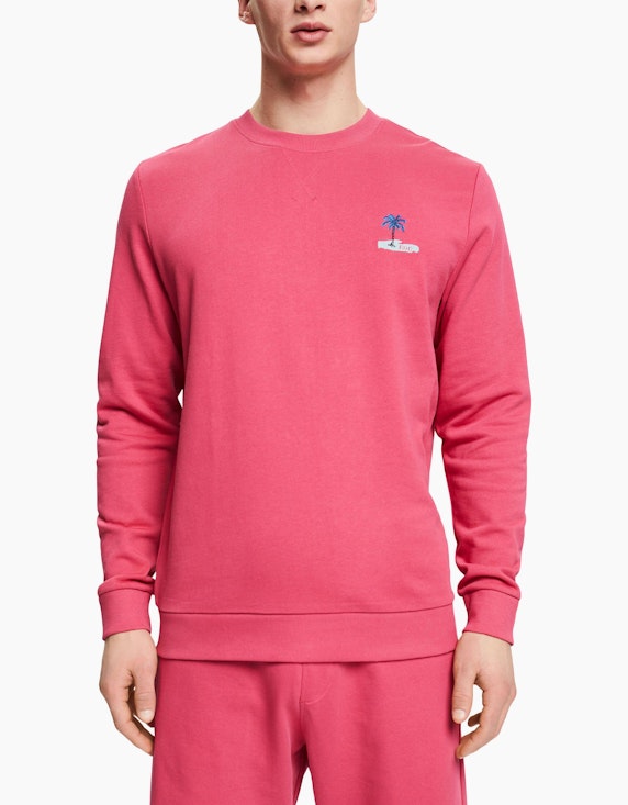Esprit EDC Sweatshirt mit kleiner Motiv-Stickerei | ADLER Mode Onlineshop