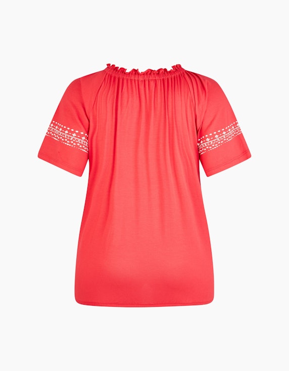 Thea T-Shirt mit Gummi-Druck | ADLER Mode Onlineshop