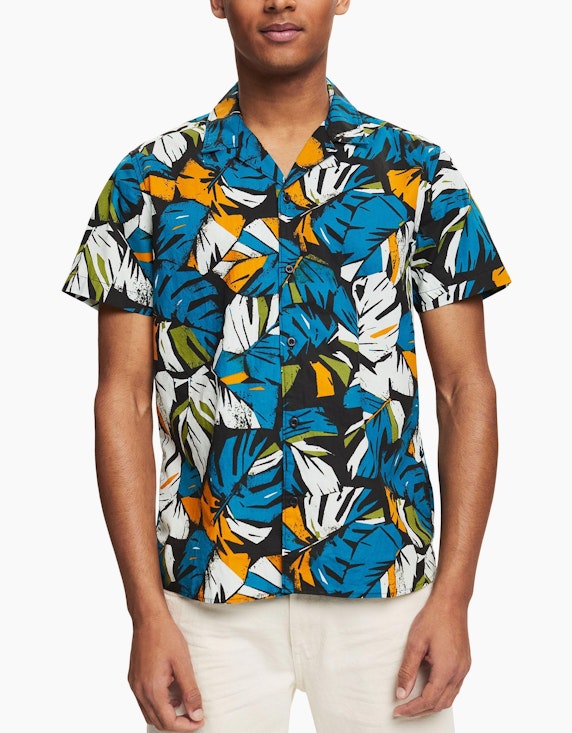 Esprit EDC Hemd mit tropischem Blätter-Print | ADLER Mode Onlineshop