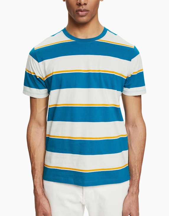Esprit EDC Jersey-T-Shirt mit Streifenmuster | ADLER Mode Onlineshop