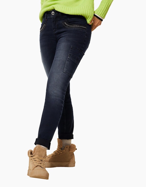 Street One Slim Fit Jeans im Cargo Look | ADLER Mode Onlineshop