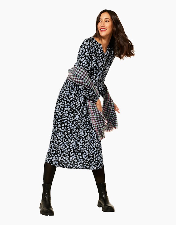 Street One Midi Kleid mit Print | ADLER Mode Onlineshop