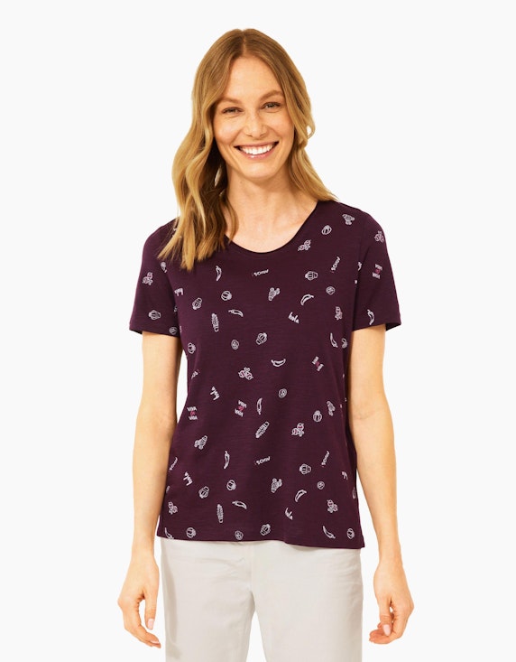 CECIL T-Shirt mit Minimalprint | ADLER Mode Onlineshop