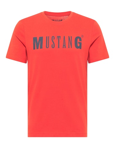 Produktbild zu <strong>T-Shirt mit Label-Schriftzug</strong>  PLUS SIZE von MUSTANG