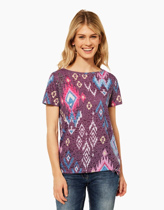 CECIL T-Shirt in Ausbrenneroptik | ADLER Mode Onlineshop