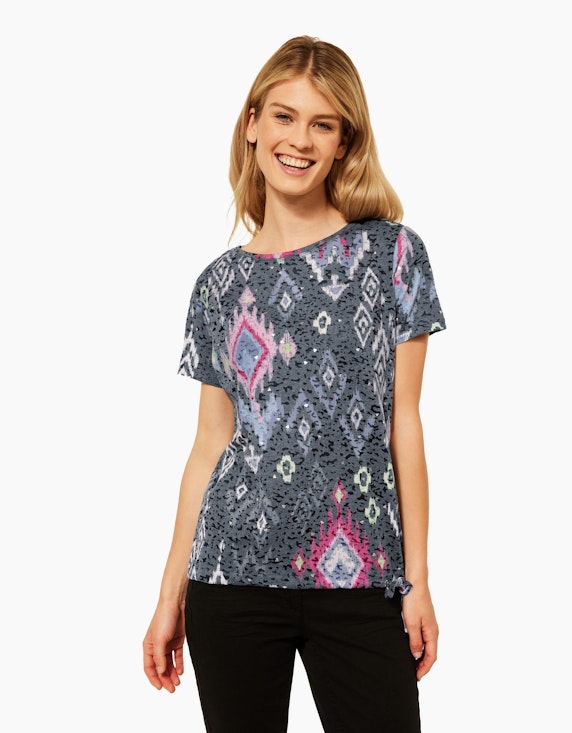 CECIL T-Shirt in Ausbrenneroptik | ADLER Mode Onlineshop