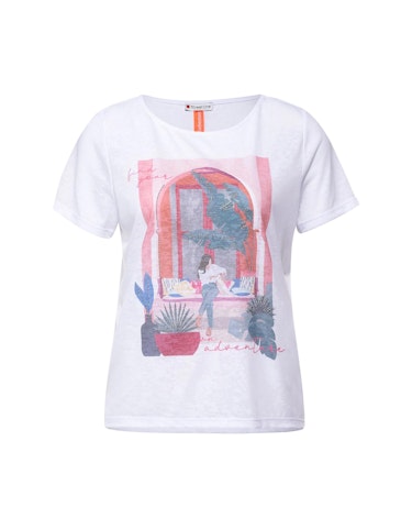 Produktbild zu T-Shirt mit Steinchen Deko von Street One